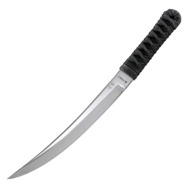 Columbia River Knife & Tool® - Hisshou™ 13" Black Trailing Point Fixed Knife with Sheath
