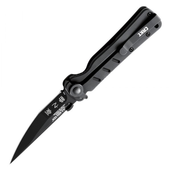 Columbia River Knife & Tool® - Shizuka Noh Ken™ 3.63" Black Tanto Folding Knife