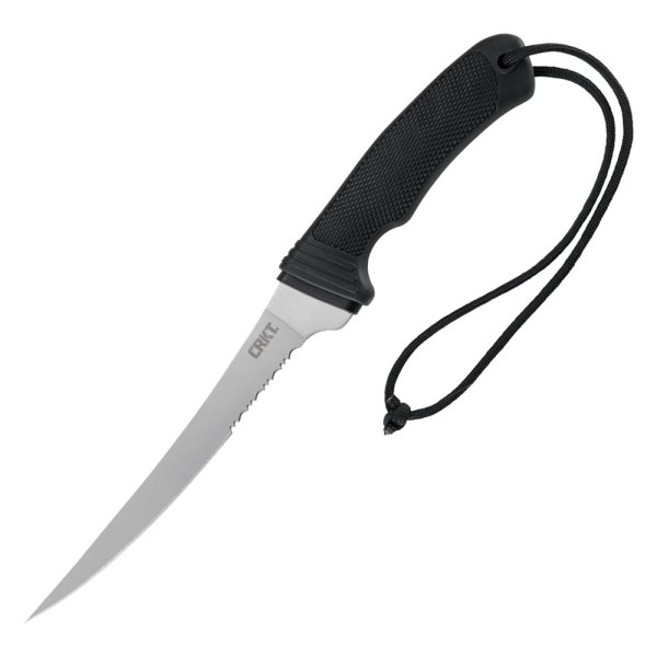 Columbia River Knife & Tool® - Big Eddy™ 6.75" Trailing Point Serrated Fixed Knife with Sheath