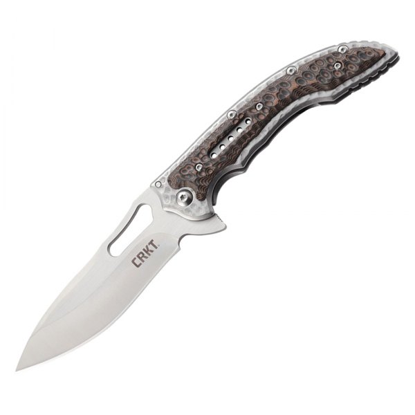 Columbia River Knife & Tool® - Fossil™ 3.96" Drop Point Folding Knife