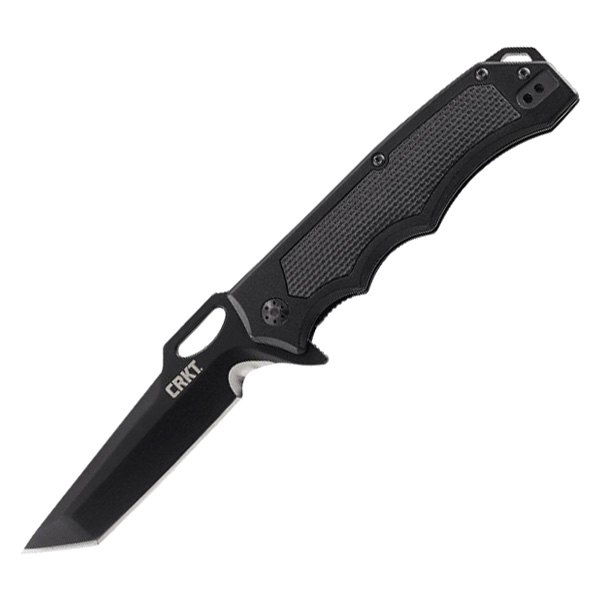 Columbia River Knife & Tool® - Septimo™ 3.622" Black Tanto Folding Knife