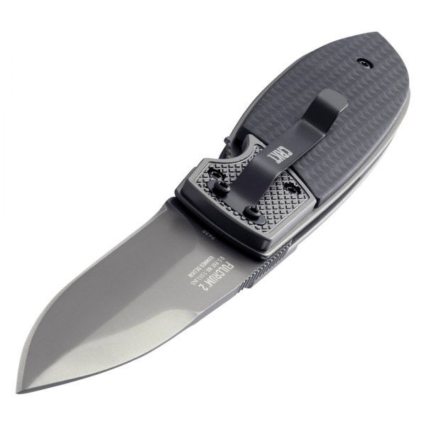 Columbia River Knife & Tool® - Fulcrum™ 2 3.18" Black Spear Point Folding Knife