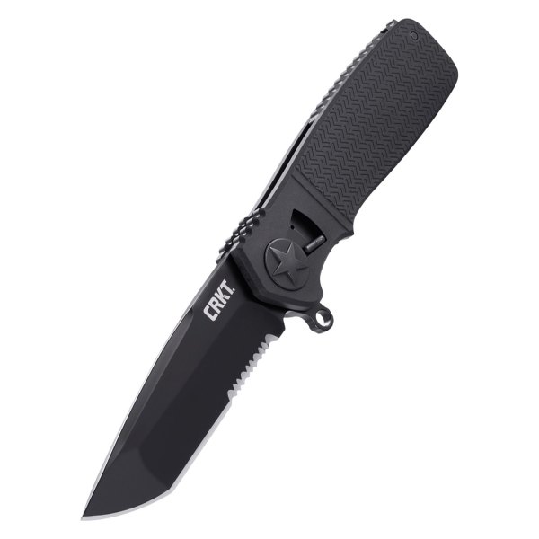 Columbia River Knife & Tool® - Homefront™ Tactical 3.43" Black Tanto Serrated Folding Knife