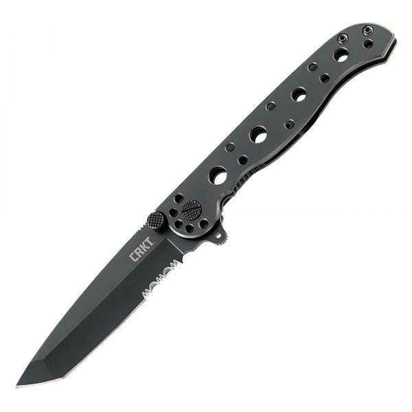 Columbia River Knife & Tool® - M16™ 3.06" Black Tanto Serrated Folding Knife