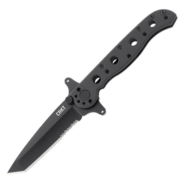 Columbia River Knife & Tool® - M16™ 2.94" Black Tanto Serrated Folding Knife