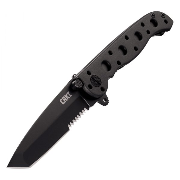 Columbia River Knife & Tool® - M16™ 3" Black Tanto Serrated Folding Knife