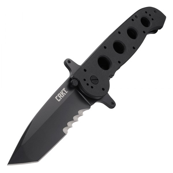Columbia River Knife & Tool® - M16™ 3.99" Black Tanto Veff Serrated Folding Knife
