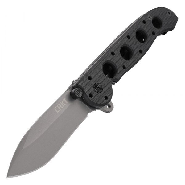 Columbia River Knife & Tool® - M21™ 3.13" Black Recurved Folding Knife