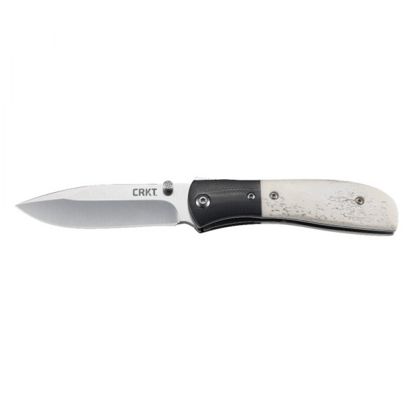 Columbia River Knife & Tool® - M4™ 3.25" Drop Point Bolster/White Bone G10 Handle Folding Knife