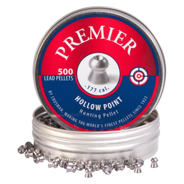 Crosman® - Premier .177 Lead 7.9 g Hollow Point Pellets, 500 Pieces