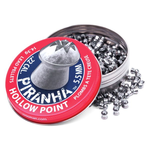 Crosman® - Premier Piranha .22 Lead 14.3 g Hollow Point Pellets, 400 Pieces