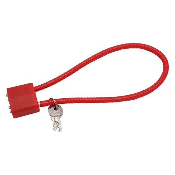 DAC Technologies® - CA DOJ Approved 15" Red Steel Cable Lock