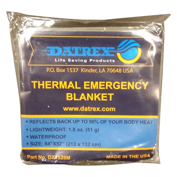 Datrex® - 84" L x 52" W Thermal Emergency Blanket