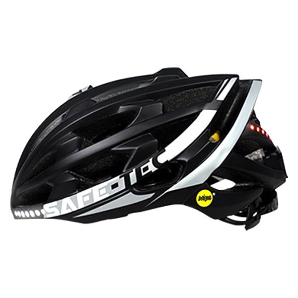 Demon Electric® - Safe-Tec TYR 3 MIPS Medium Black/Silver Road/Urban Helmet