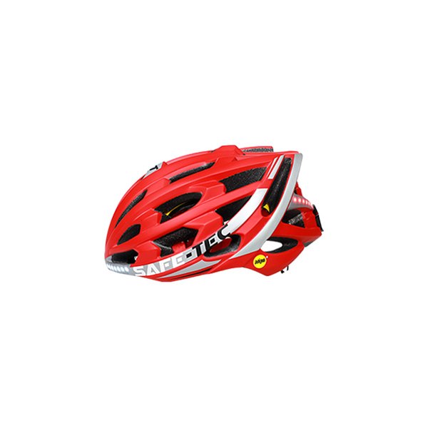 Demon Electric® - Safe-Tec TYR 3 MIPS Large Red/Silver Road/Urban Helmet