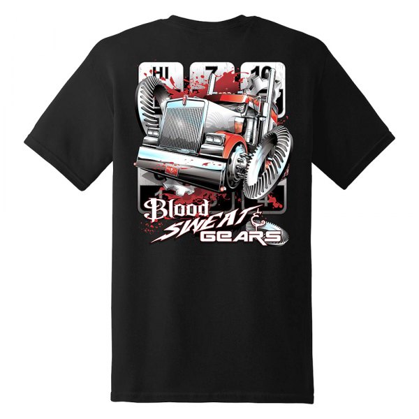 Diesel Life® - Blood Sweat & Gears X-Large Black T-Shirt
