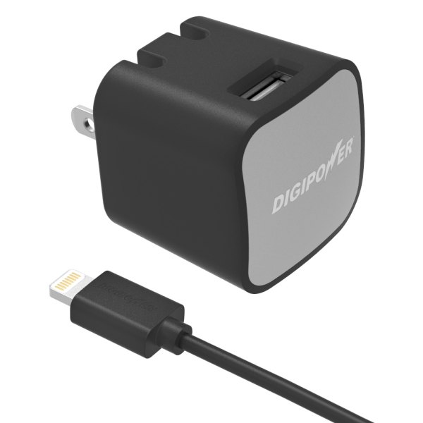 Digipower® - InstaSense™ USB Wall Charger with 5' USB Cable & Lightning™ Connector