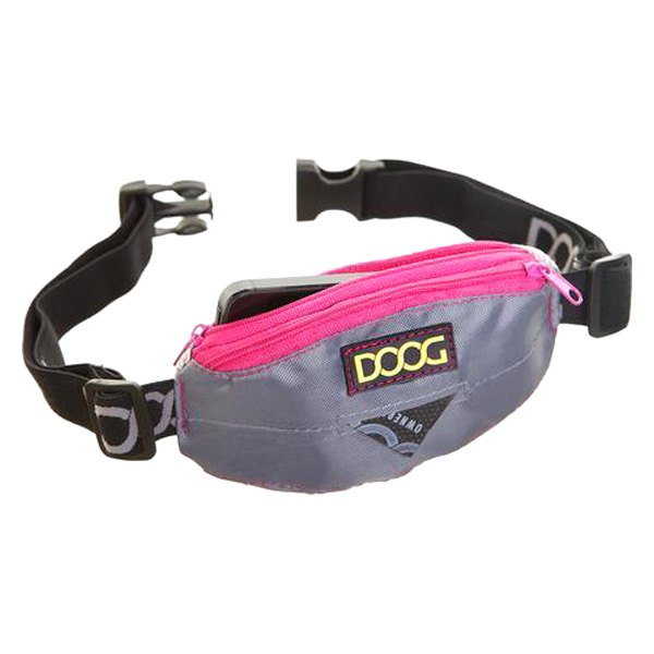 Doog USA® - Mini™ 5.9" x 2.9" x 1.2" Neon Gray/Pink Belt Bag