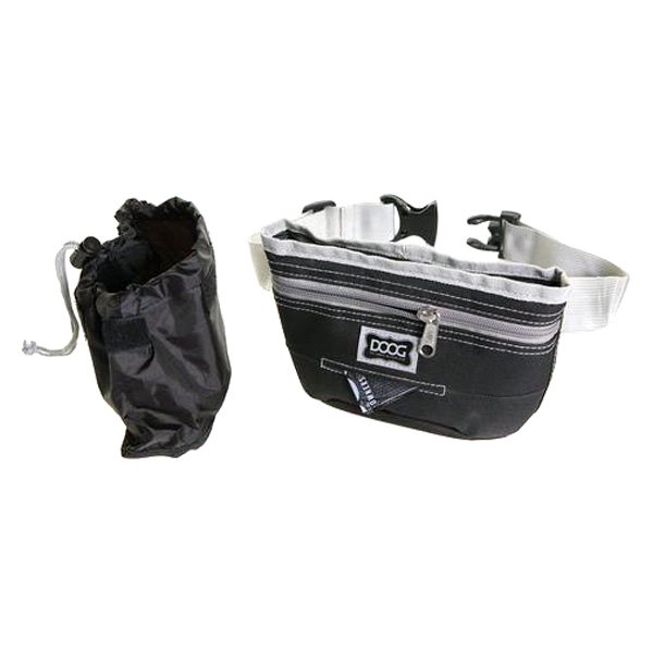 Doog USA® - Black Dog Belt Pouch Treat with Waste Bag Dispenser