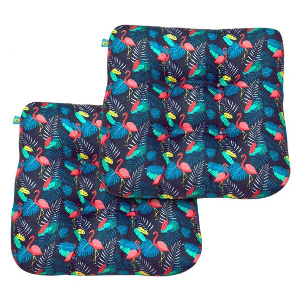 Duck Covers® - After Party Flamingo Patio Chair Seat Cushion Set