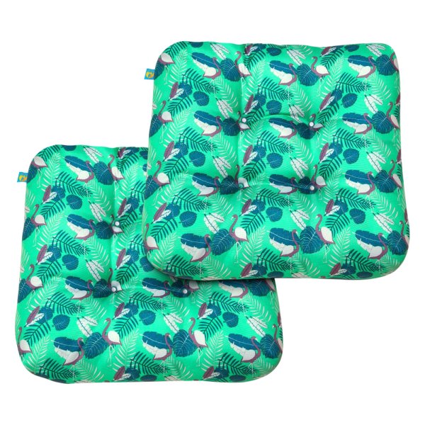 Duck Covers® - Mojito Flamingo Patio Chair Seat Cushion Set