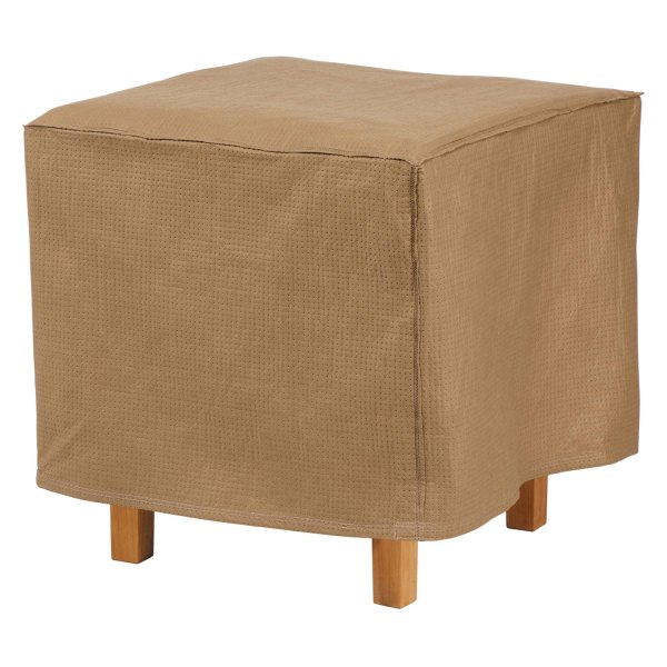 Duck Covers® - Essential™ Latte Square Patio Ottoman/Side Table Cover