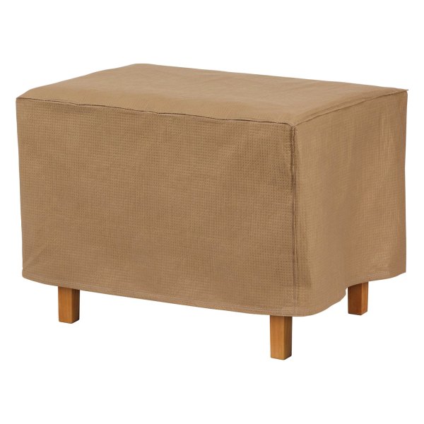 Duck Covers® - Essential™ Latte Rectangular Patio Ottoman/Side Table Cover