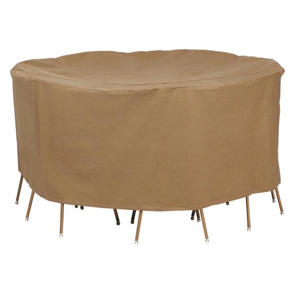 Duck Covers® - Essential™ Latte Round Patio Table & Chair Combo Cover