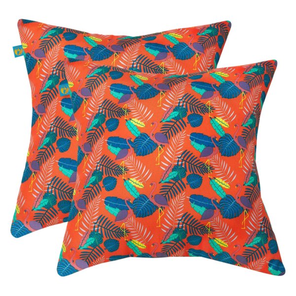 Duck Covers® - Pool Party Flamingo Patio Accent Pillows Set
