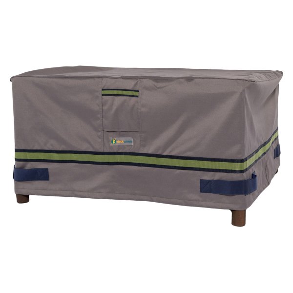 Duck Covers® - Soteria™ Gray Square Patio Ottoman/Side Table Cover
