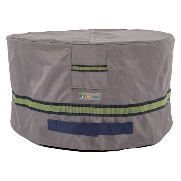 Duck Covers® - Soteria™ Gray Round Patio Ottoman/Side Table Cover