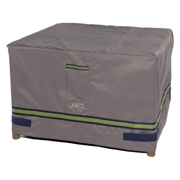 Duck Covers® - Soteria™ Gray Square Patio Ottoman/Side Table Cover