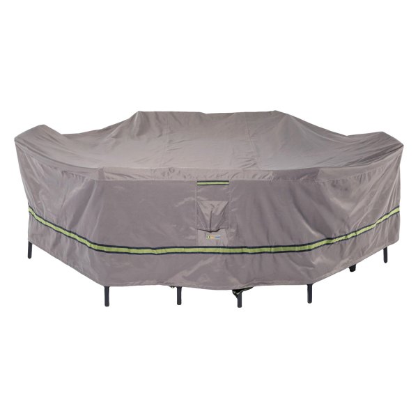 Duck Covers® - Soteria™ Gray Rectangular Patio Table & Chair Combo Cover