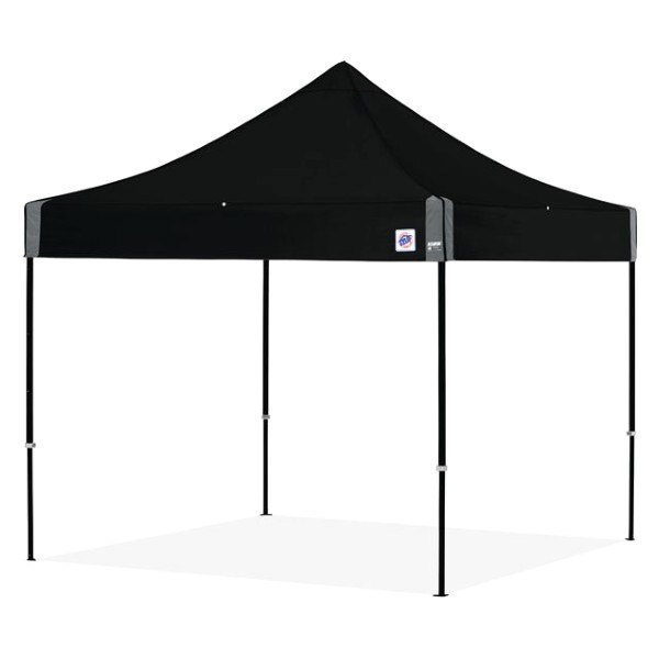 E-Z Up® - Eclipse™ 10' x 10' Black Frame Black Top Steel Shelter