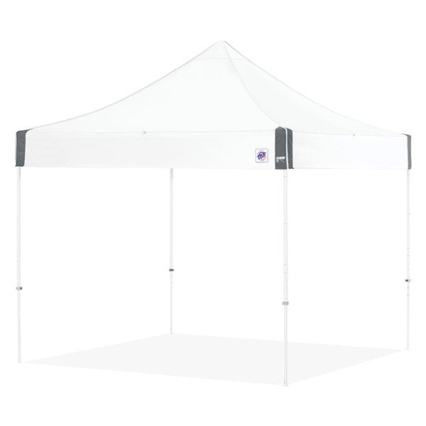 E-Z Up® - Eclipse™ 10' x 10' White Frame White Top Steel Shelter