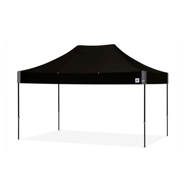 E-Z Up® - Eclipse™ 10' x 15' Black Frame Black Top Steel Shelter