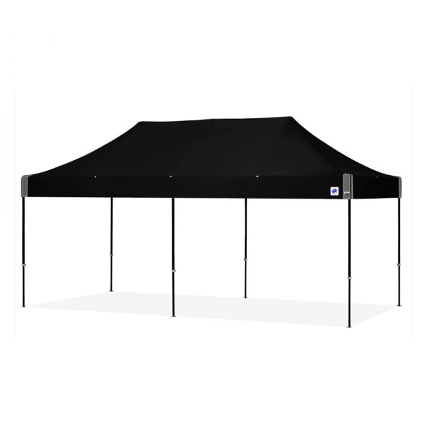 E-Z Up® - Eclipse™ 10' x 20' Black Frame Black Top Steel Shelter