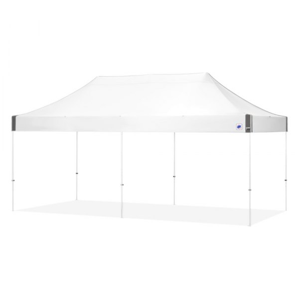 E-Z Up® - Eclipse™ 10' x 20' White Frame White Top Steel Shelter
