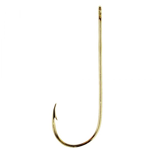 Eagle Claw® - Aberdeen 2/0 Size Gold Hooks, 100 Pieces
