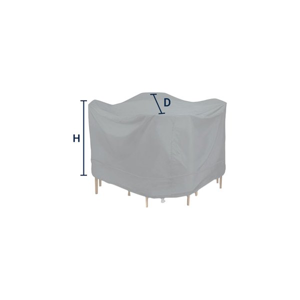 Eevelle® - Portofino™ Mocha Brown Round Patio Table & Chair Combo Cover