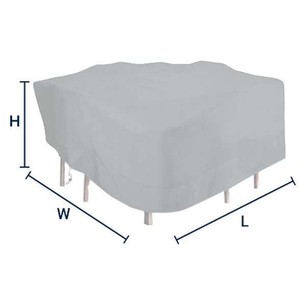 Eevelle® - Portofino™ Desert Tan Square Patio Table & Chair Combo Cover