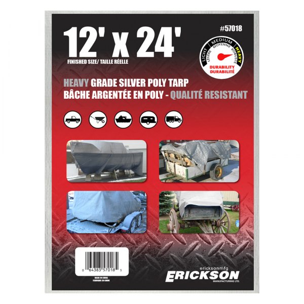 Erickson® - All-Purpose Heavy Grade 6' x 8' Tarp Tent