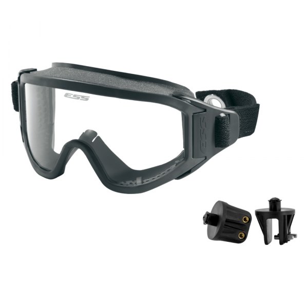ESS® - Innerzone™ Black Frame Clear Lens Polycarbonate Shield Goggles Kit