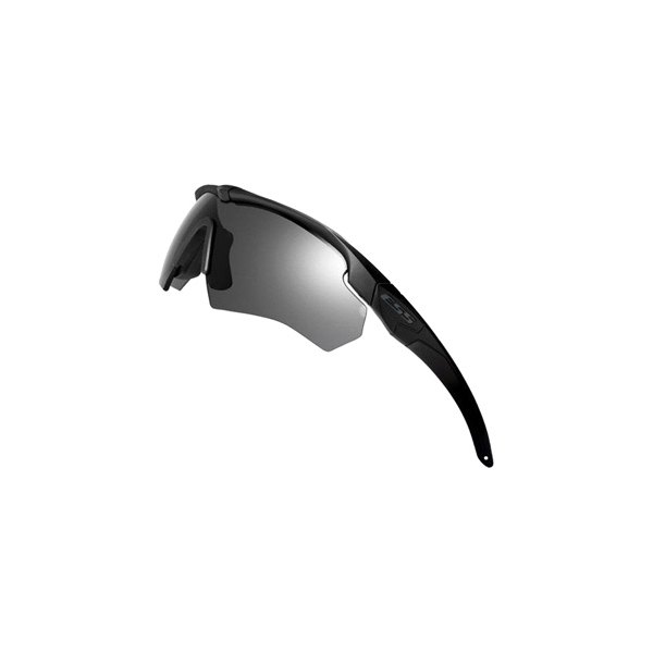 ESS® - Crossbow™ 3LS Anti-Fog Black Frame Clear/Smoke Gray/Hi-Def Yellow Semi-Rimless Glasses Kit