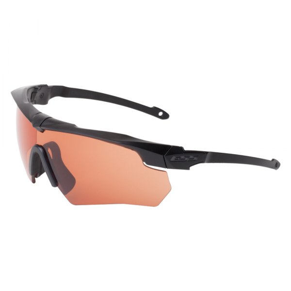 ESS® - Crossbow™ Suppressor™ Anti-Fog Black Plastic Frame Hi-Def Copper Polycarbonate Semi-Rimless Glasses Kit