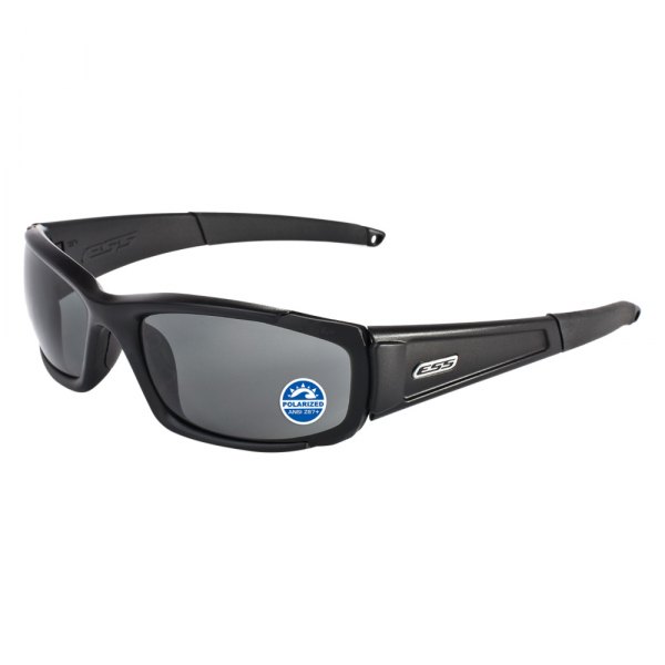 ESS® - CDI™ Black Frame Mirrored Gray Oval Glasses Kit
