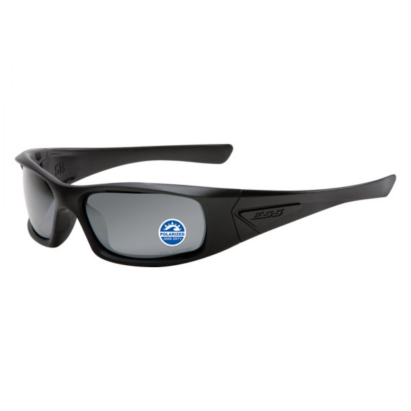 ESS® - 5B™ Black Frame Mirrored Gray Polycarbonate Oval Glasses Kit