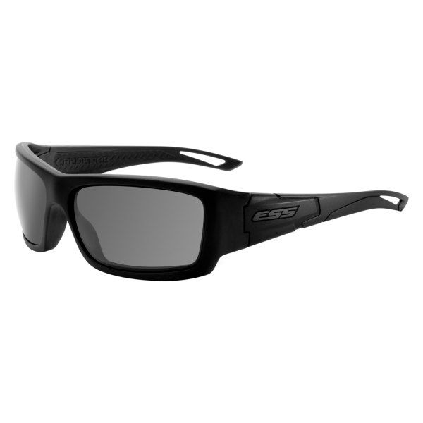 ESS® - Credence™ Anti-Fog Black Frame Smoke Polycarbonate Oval Glasses
