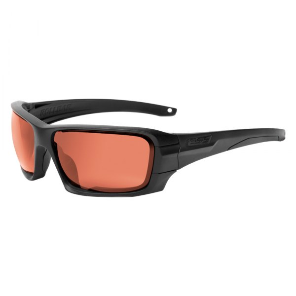 ESS® - Rollbar™ Black Frame Clear/Smoke Gray/Copper Polycarbonate Oval Glasses Kit with Subdued Logo