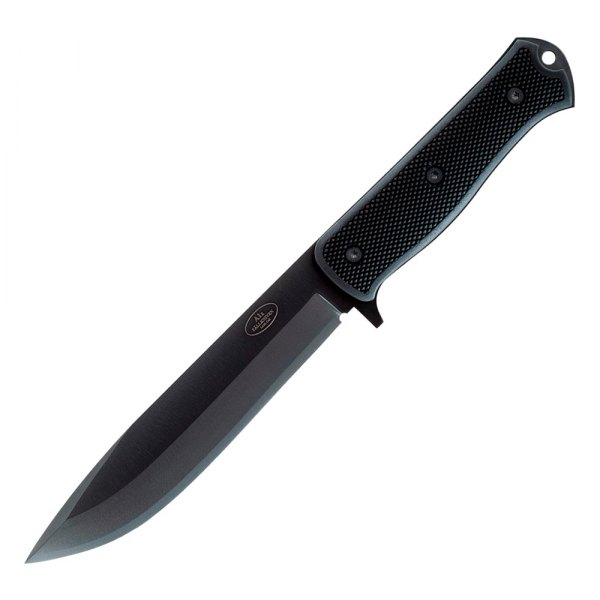 Fallkniven® - 6.34" Black Drop Point Fixed Knife with Sheath